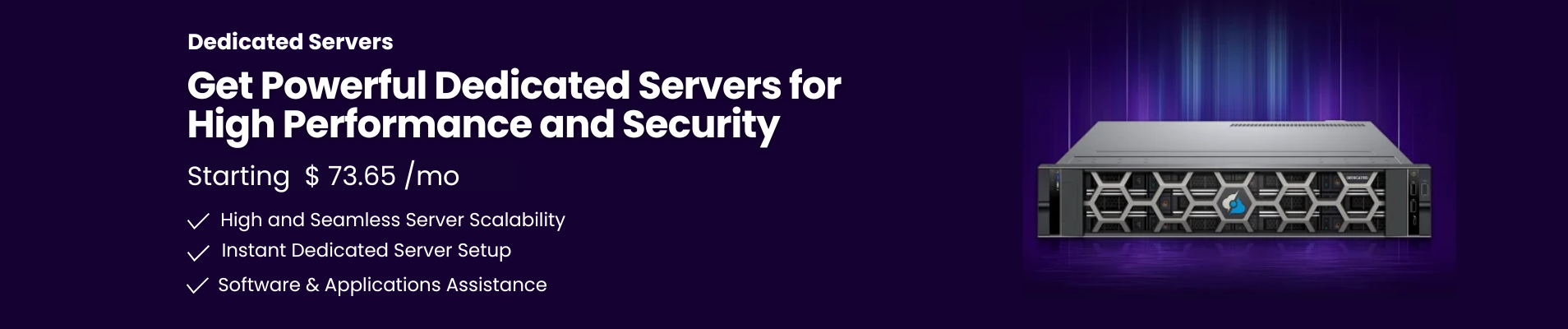 Dedicated hosting server