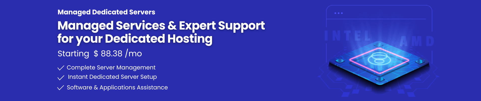 Dedicated server managed